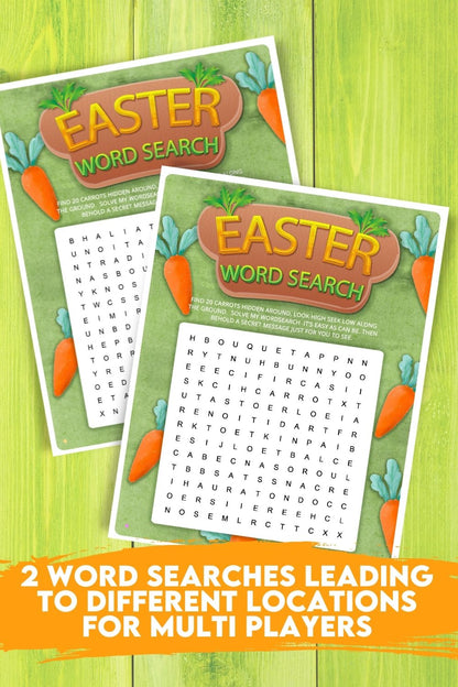 Easter Word Search Treasure Hunt Activity