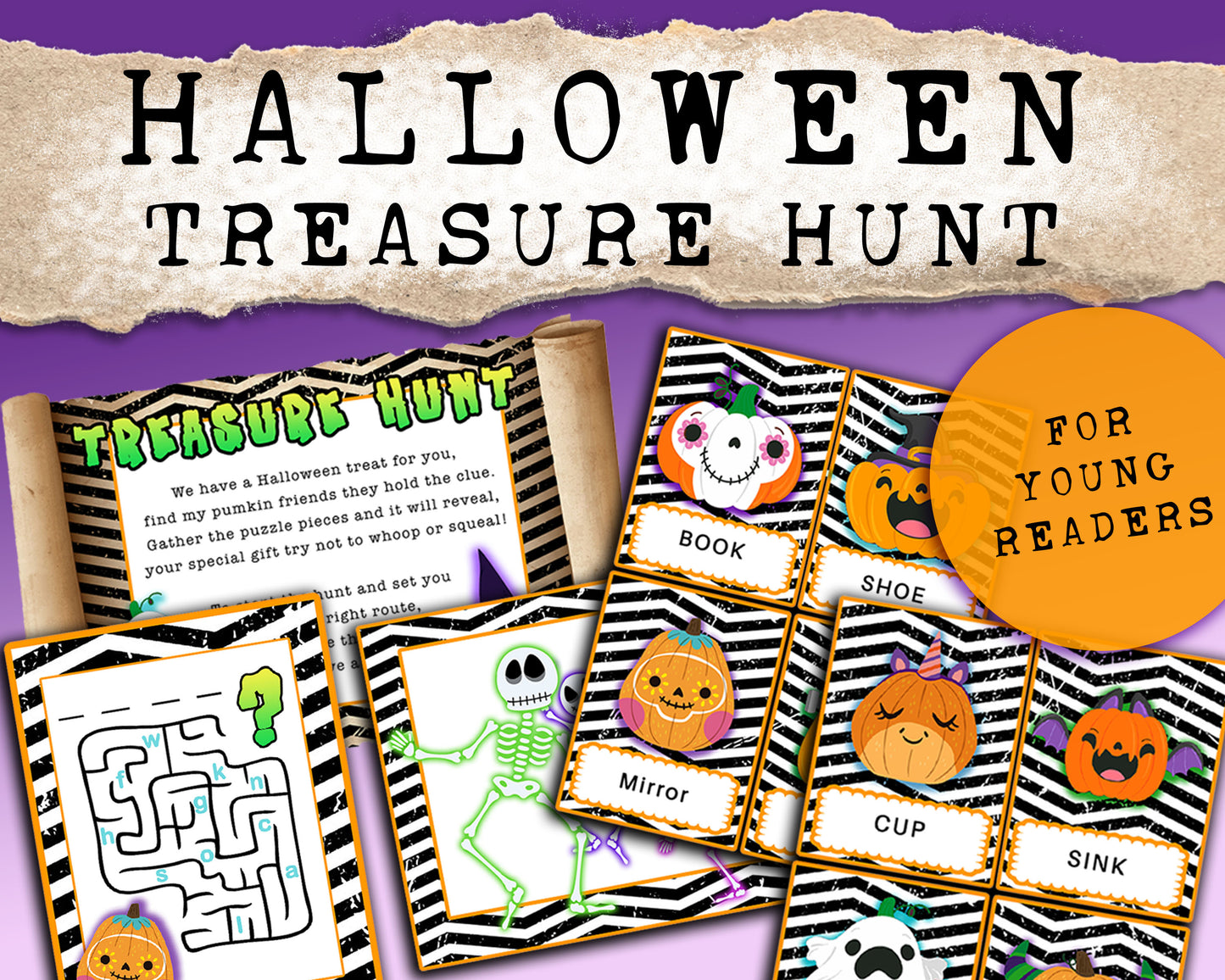 Easy Halloween Treasure Hunt