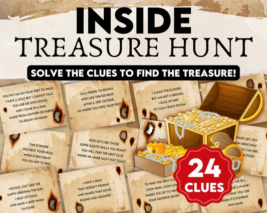 Inside Treasure Hunt Clues