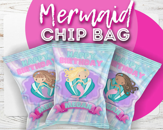 mermaid chip bag