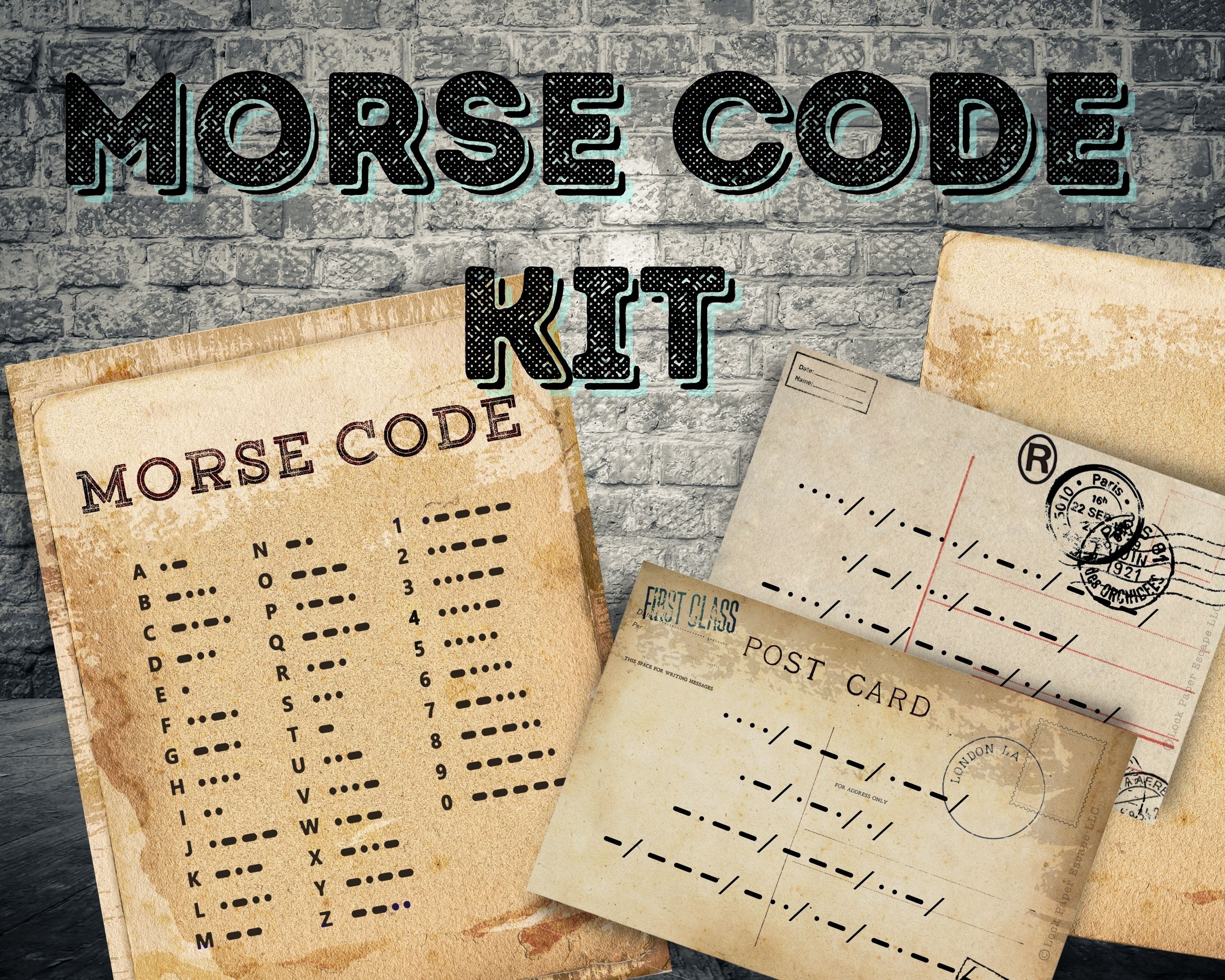 Morse Code Secret Message Kit – LockPaperEscape