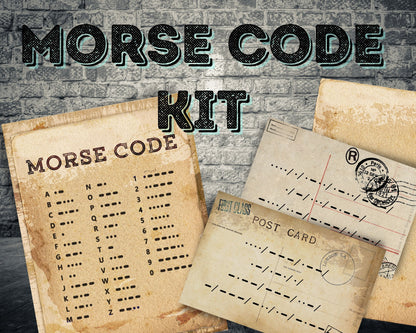 DIY escape room Morse code kit