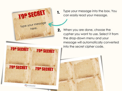 Spy Party Secret Message Kit