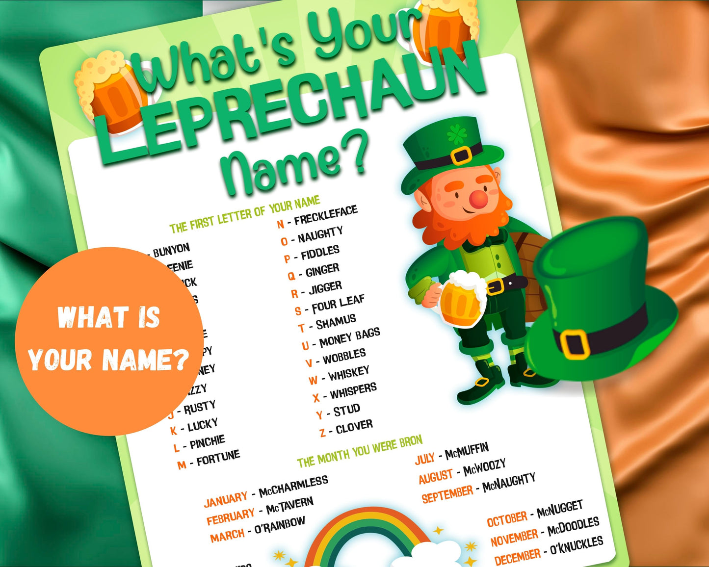 What's Your Leprechaun Name?
