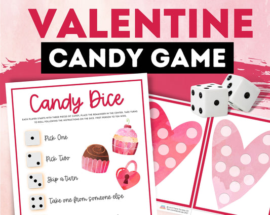 Valentine's Candy Dice