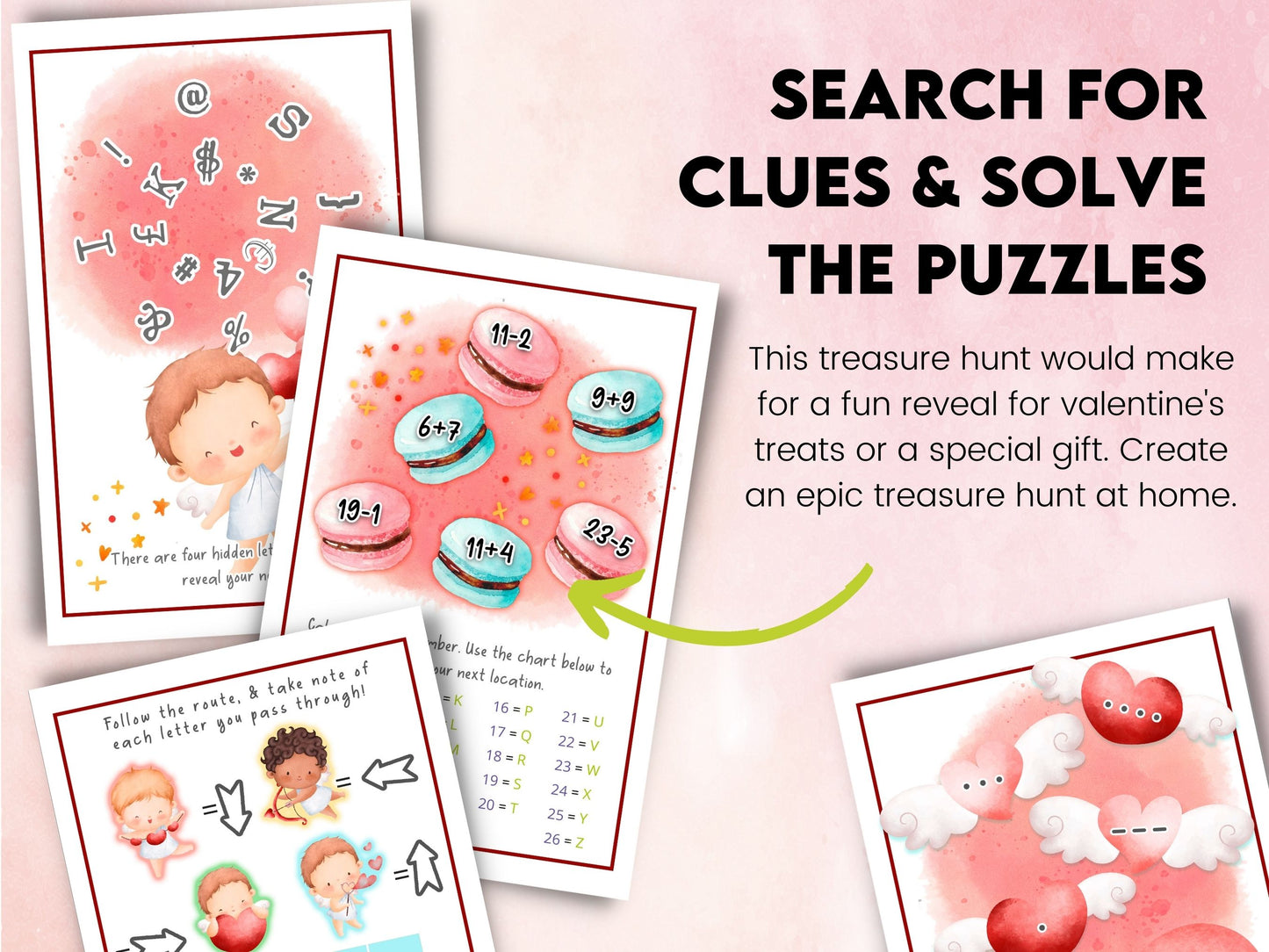 Valentine's Day Puzzle Treasure Hunt