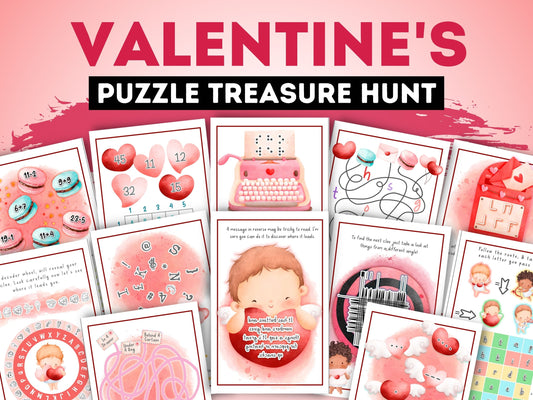 Valentine's Day Puzzle Treasure Hunt