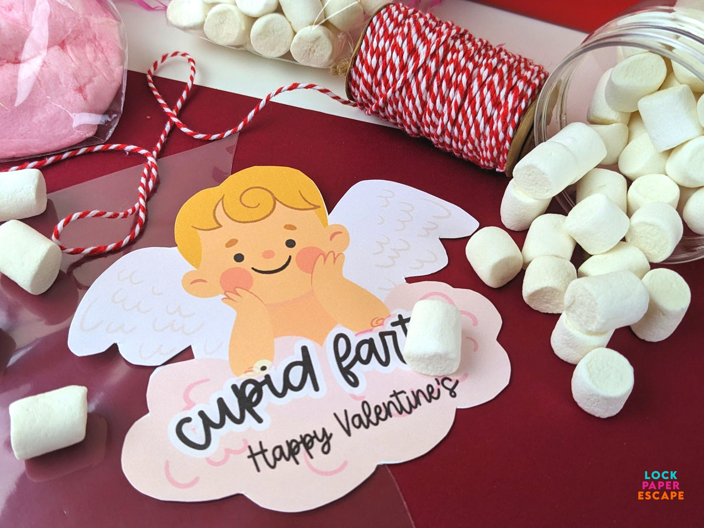 Cupid Farts Treat Bag Topper