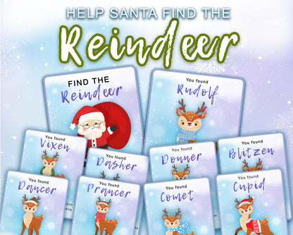 Christmas reindeer treasure hunt game