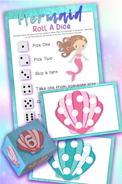 Roll-a-dice-mermaid-party-game