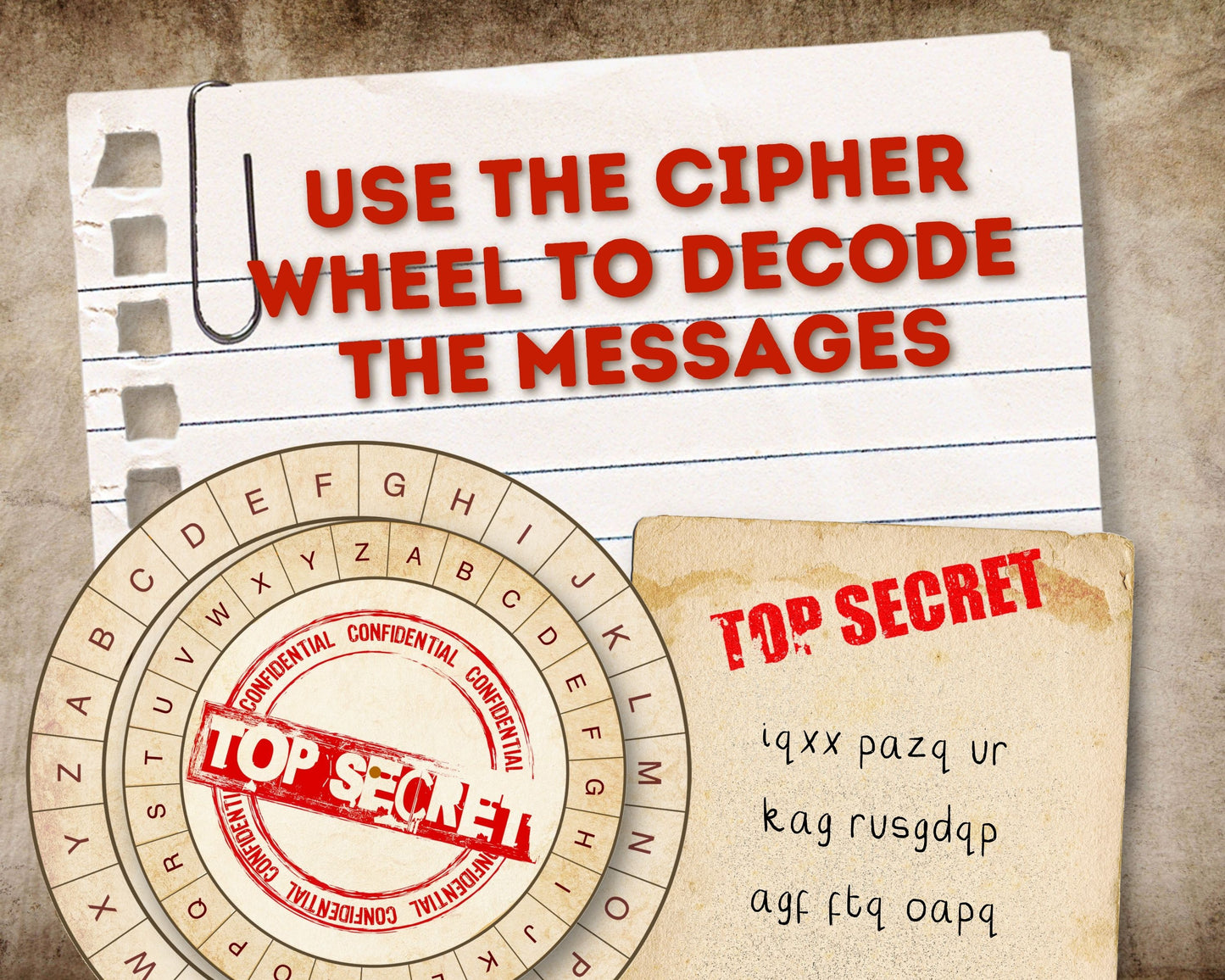 Spy Cipher Wheel