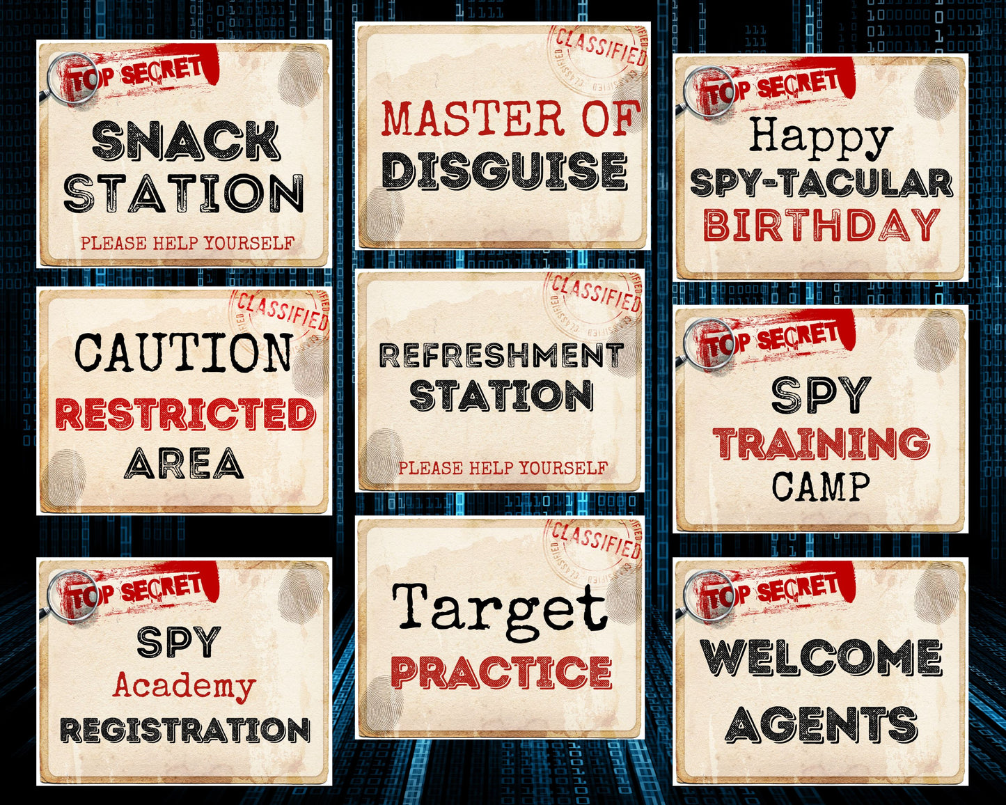 Spy Party Posters