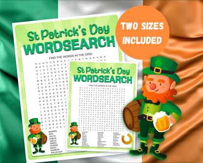 St Patrick's Day Word Search Activity